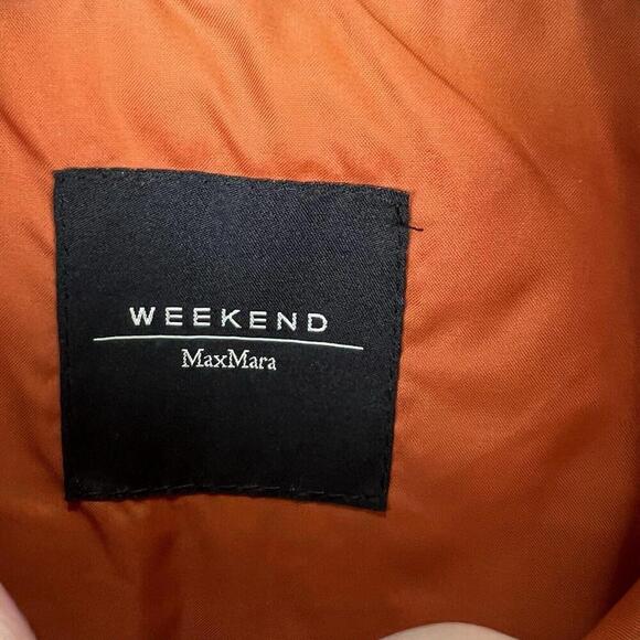 Max Mara Weekend By Max Mara Deep Orange Corduroy Lined Vest Size 4 - Picture 3 of 8